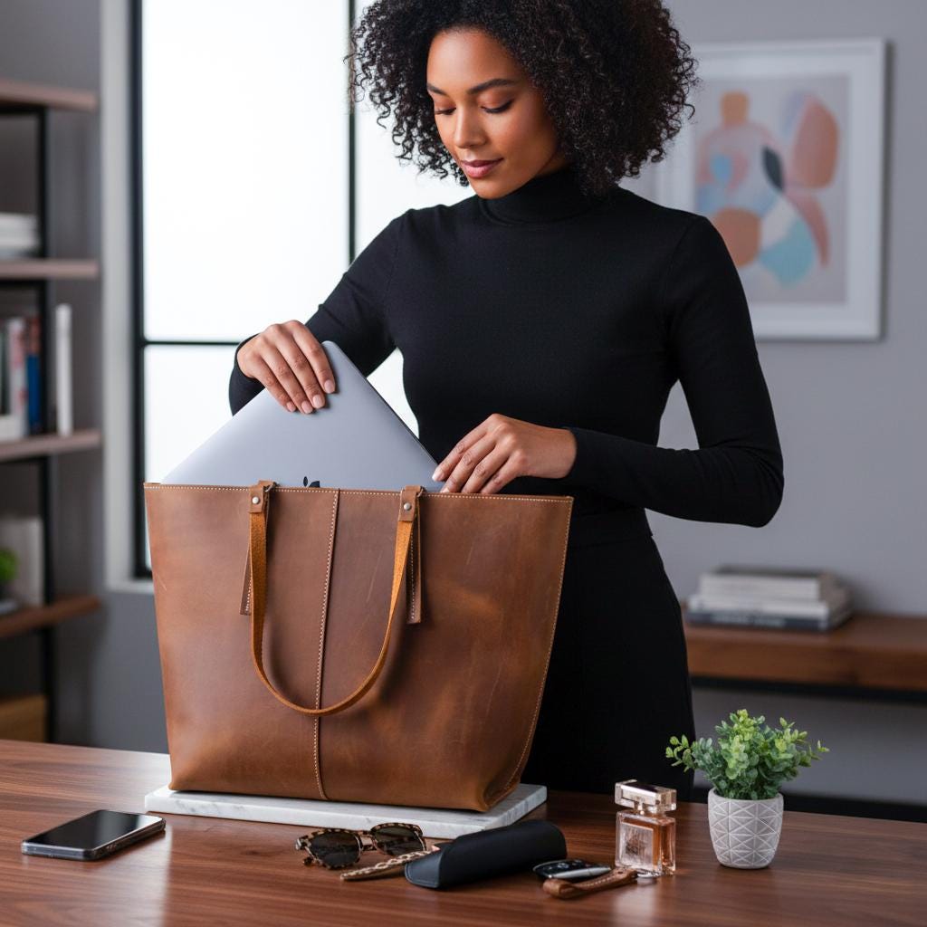 Custom mother Gift for Her, Leather Tote Bag for Women Personalized Leather Tote, New Mom Gift, Everyday Use women Gift Handmade bag