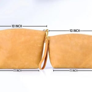 Personalized Vintage 1976 Makeup Bag Custom Leather Cosmetic Turning 50 Gift bild 4