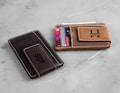 Custom Leather Money Clip Wallet, Magnetic Money Clip, Custom Gift for Him, Wallet for Men, Engraved Wallet,Leather Wallet Mens, Fathers Day