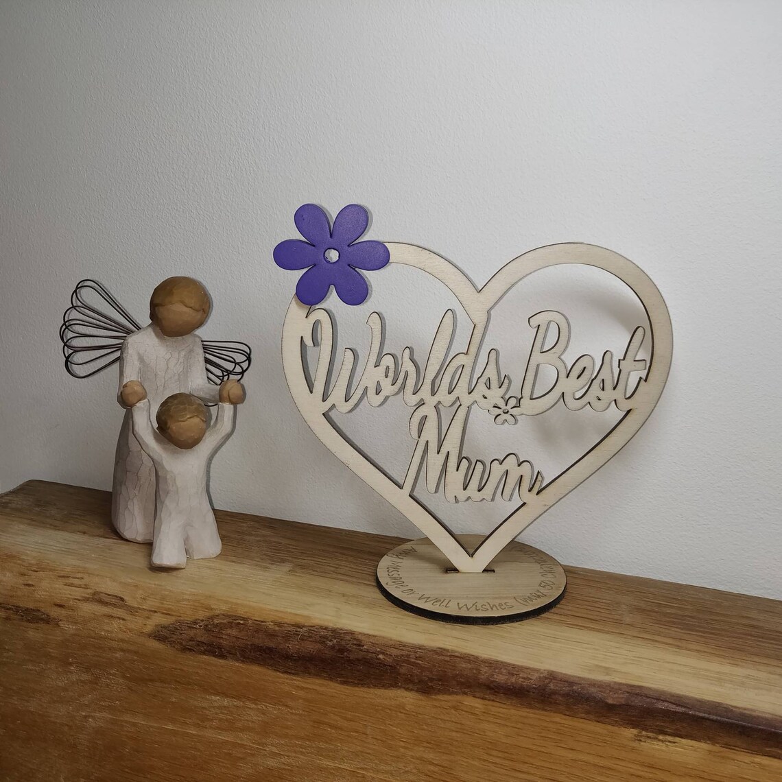 Personalised Free Standing Heart Etsy