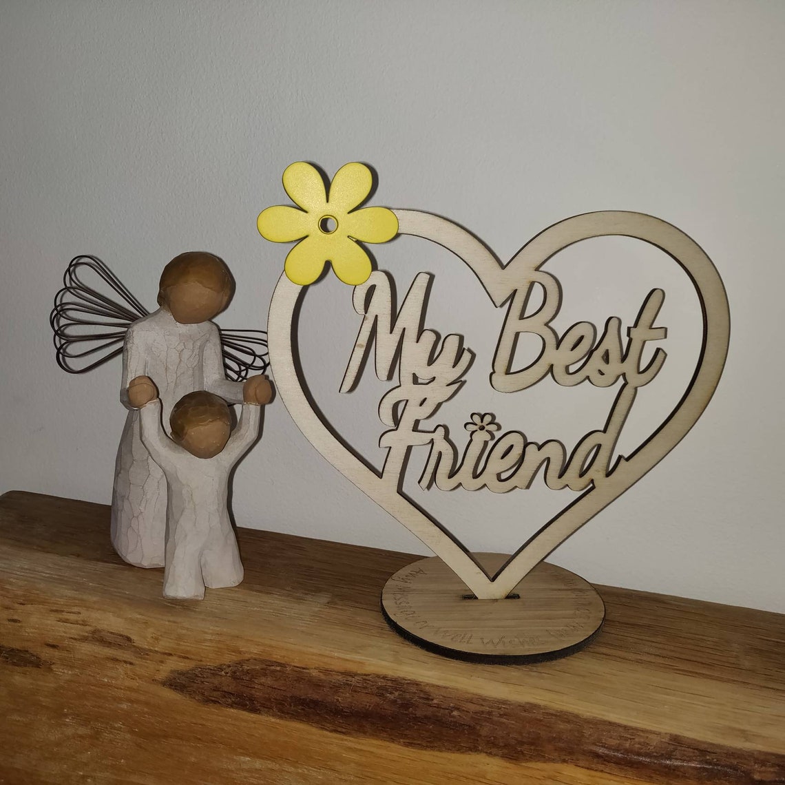 Personalised Free Standing Heart Etsy
