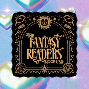 Fantasy Reader Book Club Sticker, Bookish sticker, Book lover gift, Bookish merch, Kindle sticker, Smut reader, Reading lover, e-reader