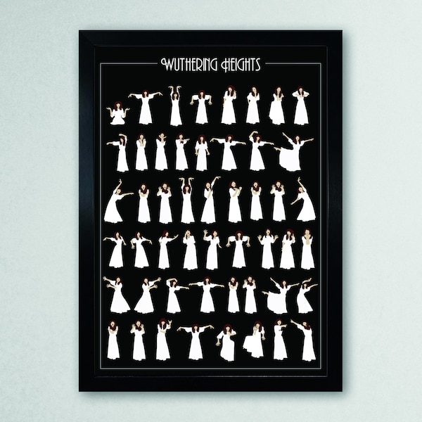 Wuthering Heights Infographic - Kate Bush A3 Art Print
