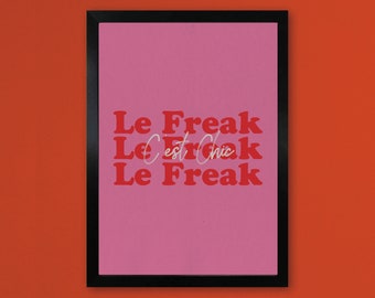 Ahhhh, Freak Out! - Chic A3 Typography Art Print