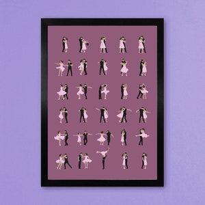 Dirty Dancing Infographic - 80s A3 Art Print