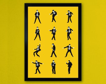 Jailhouse Rock! - Elvis Presley A3 Art Print
