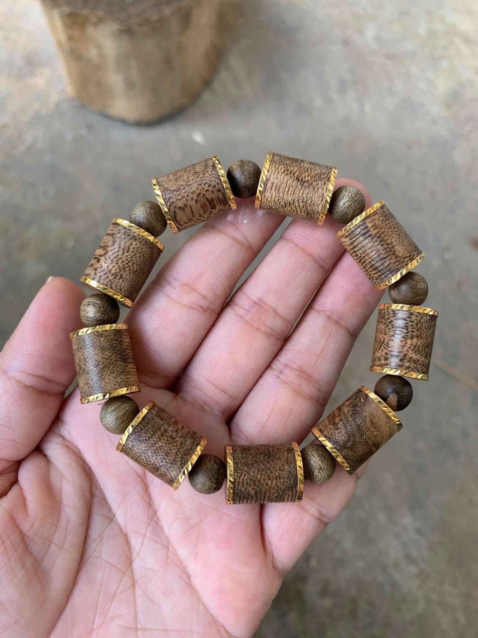 Vietnamese Wild Agarwood Bracelet Wrap 18k Gold Super Luxury Etsy