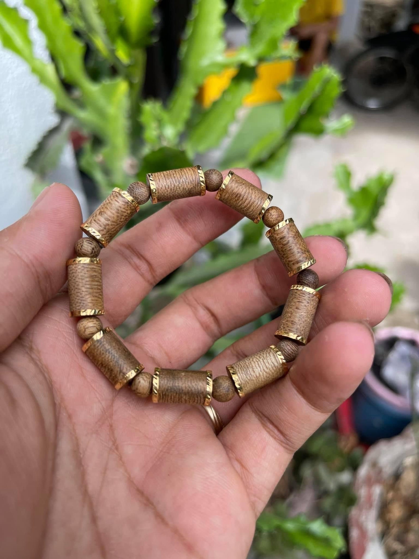 Vietnamese Wild Agarwood Bracelet Wrap 18k Gold Super Luxury Etsy