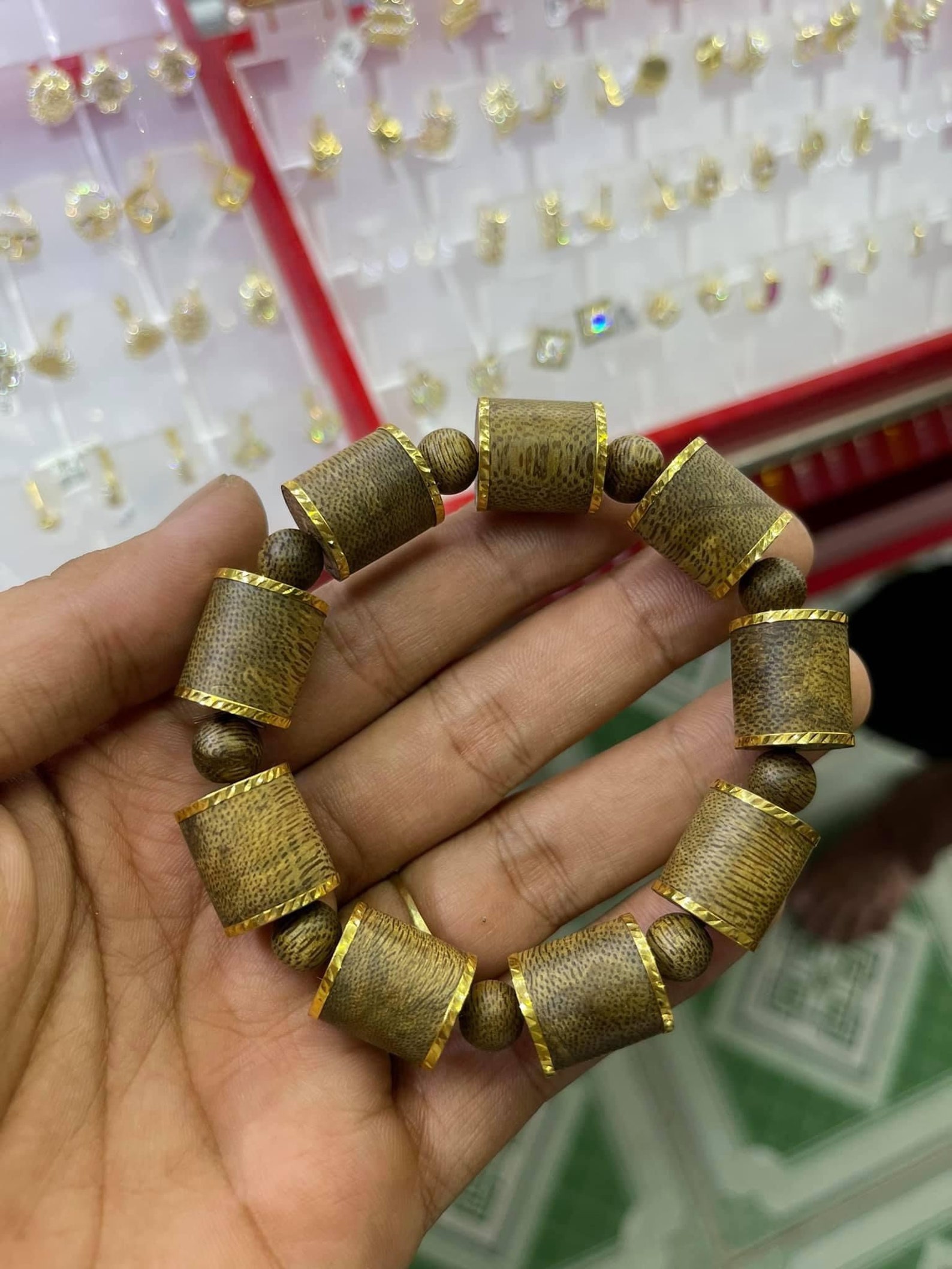 Vietnamese Wild Agarwood Bracelet Wrap 18k Gold Super Luxury Etsy