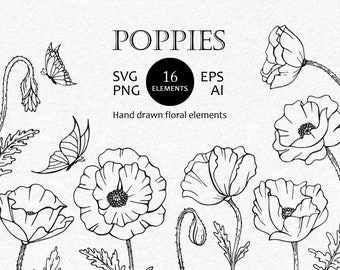 Download Poppy Svg Pattern Etsy