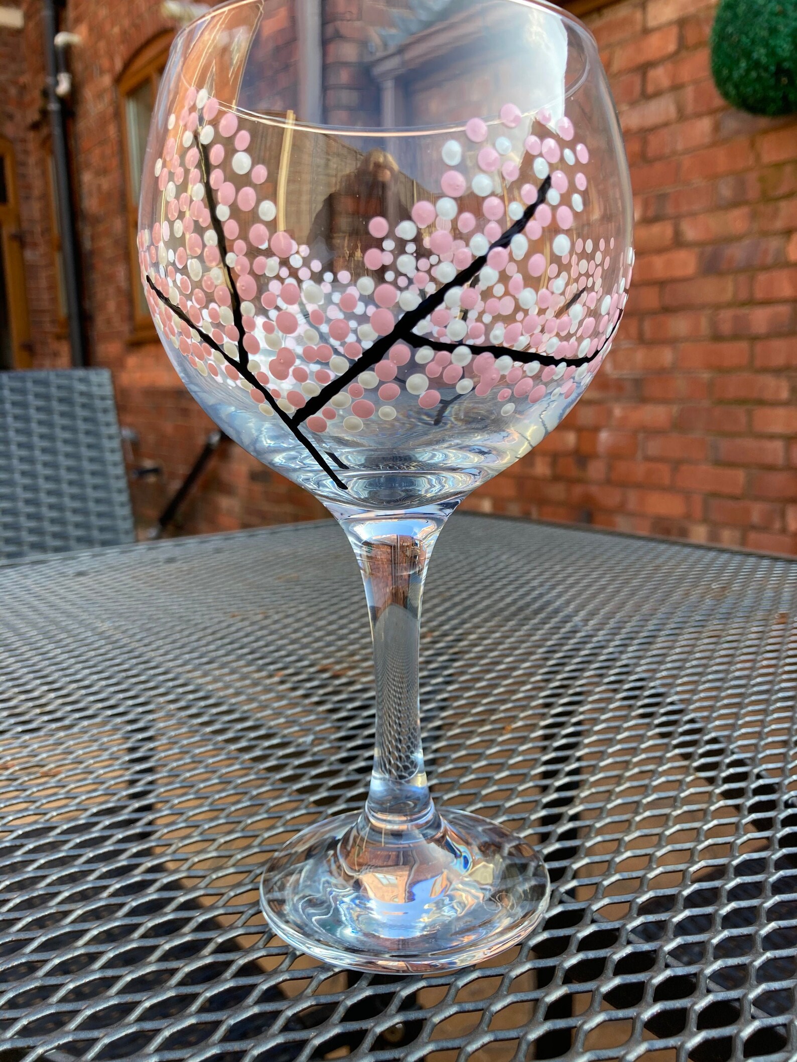 Hand painted Gin glass GIFT WRAPPEDbirthday presentWedding Etsy