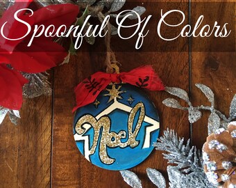 Hand Painted Noel Etsy