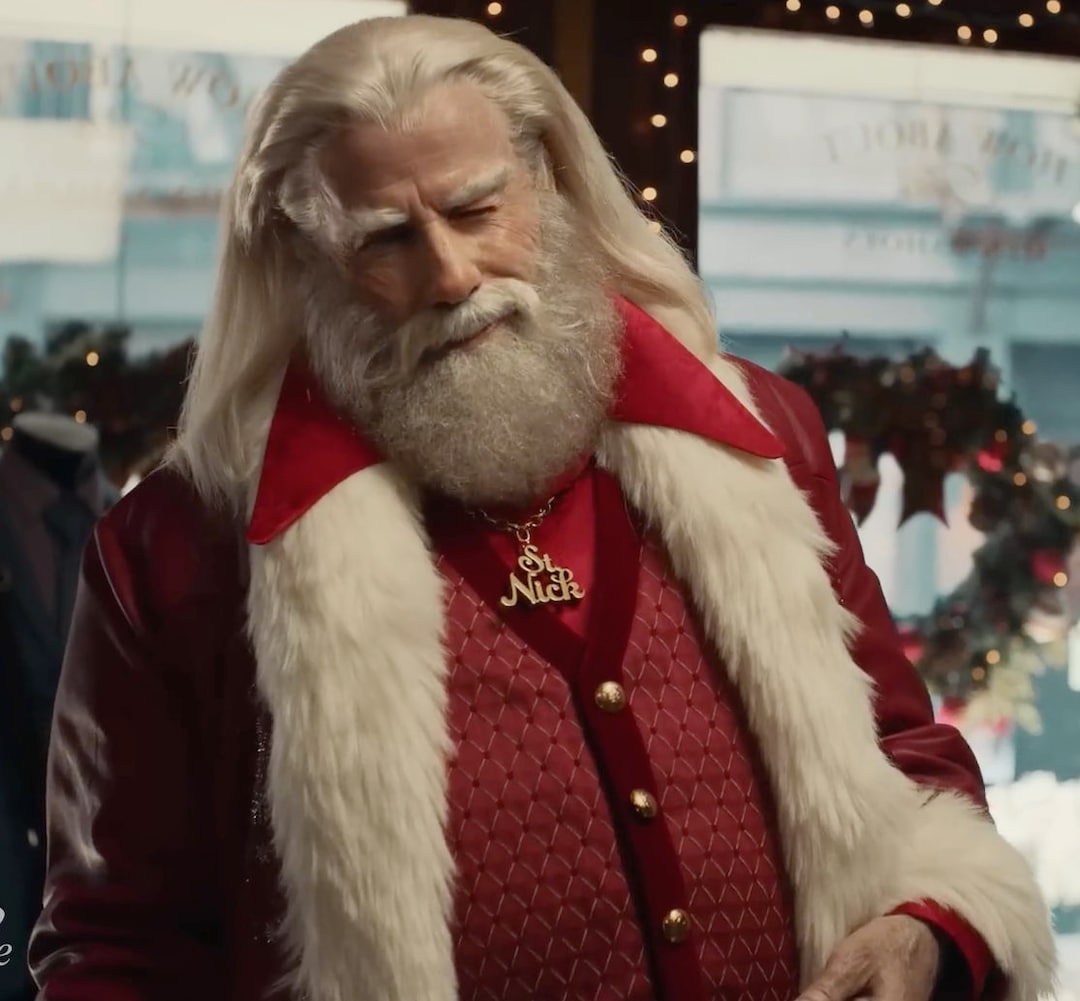 John Travolta Capital One Holiday Night Fever Santa Claus St. Nick ...