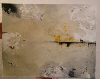 Black Gold Abstract Etsy