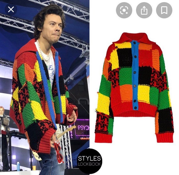 Harry Styles/ JW Anderson Crochet Cardigan/ Jacket Handmade 