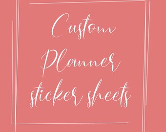 Fogli adesivi planner personalizzati