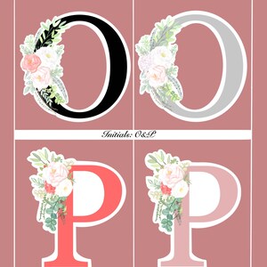 Initial Stickers/ O&P / For Everywhere!/ Free shipping