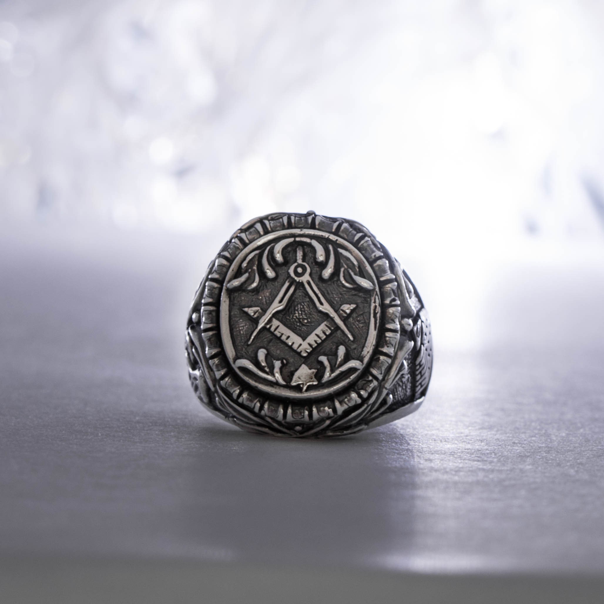 Sterling Silver Masonic Men's Ring Knights Templar - Etsy