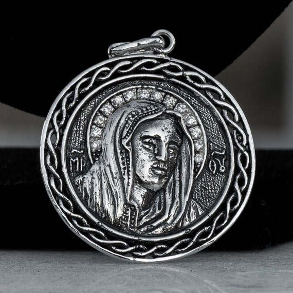 Argento Sterling Miracolosa Vergine Maria Doppio Lato - Foto 7