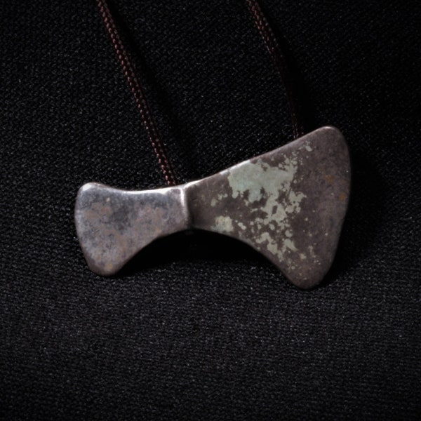 Silver Ancient Warrior Talisman "Battle Axe". Viking style 9th-11th century AD. Cast from an authentic Viking artifact.