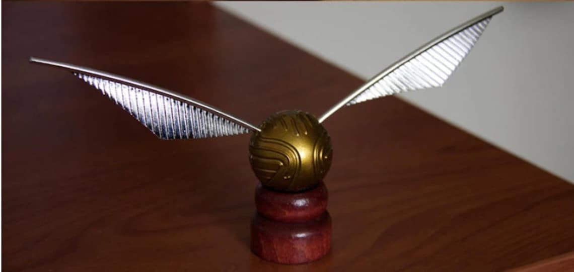 Harry Potter Golden Snitch Ball with Tickets and a Box Etsy