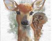 winter deer Paper Napkin Serviette For Decoupage Scrapbooking Paper Crafts