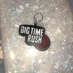 Big Time Rush Keychain—3D Printed Fan Merch—Band Logo Keyring