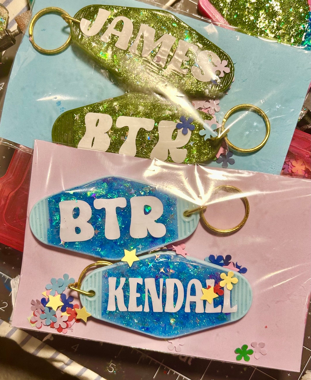 Custom Handmade Hotel Style Resin Big Time Rush Keychain - Etsy