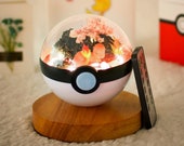 Pokemon Terrarium Pokeball Gifts For Kids Sleepy Charmander Terrarium Pokeball Charmander gifts Pokemon go Best Pokemon Gifts For Him Her