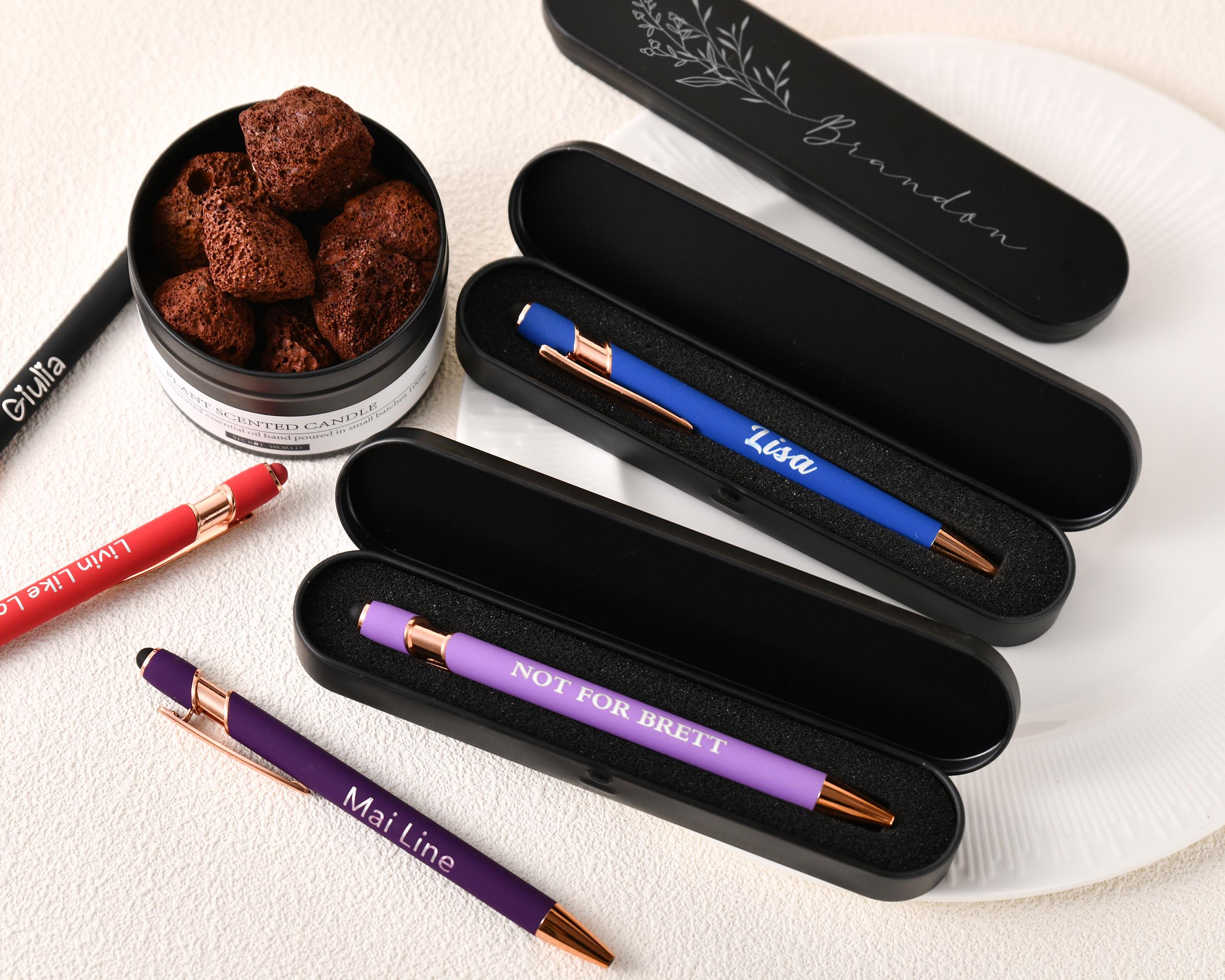 Personalized Engraved Metal Pen , Personalized Gift for Her, Elegant Ballpoint Pens, Perfect Bridesmaid Gift and Customizable Pens