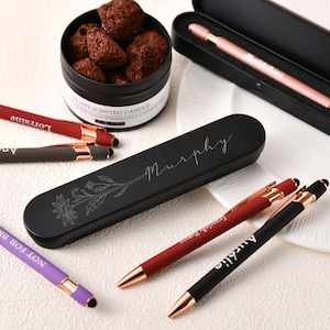 Penne Personalizzate Con Nome - Fino A 300 Pezzi, Metallo A Sfera Touch, Regalo Perfetto - Foto 9