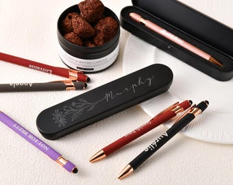 Personalized Engraved Metal Pen , Personalized Wedding Gifts, Elegant Ballpoint Pens, Perfect Bridesmaid Gift and Customizable Pens