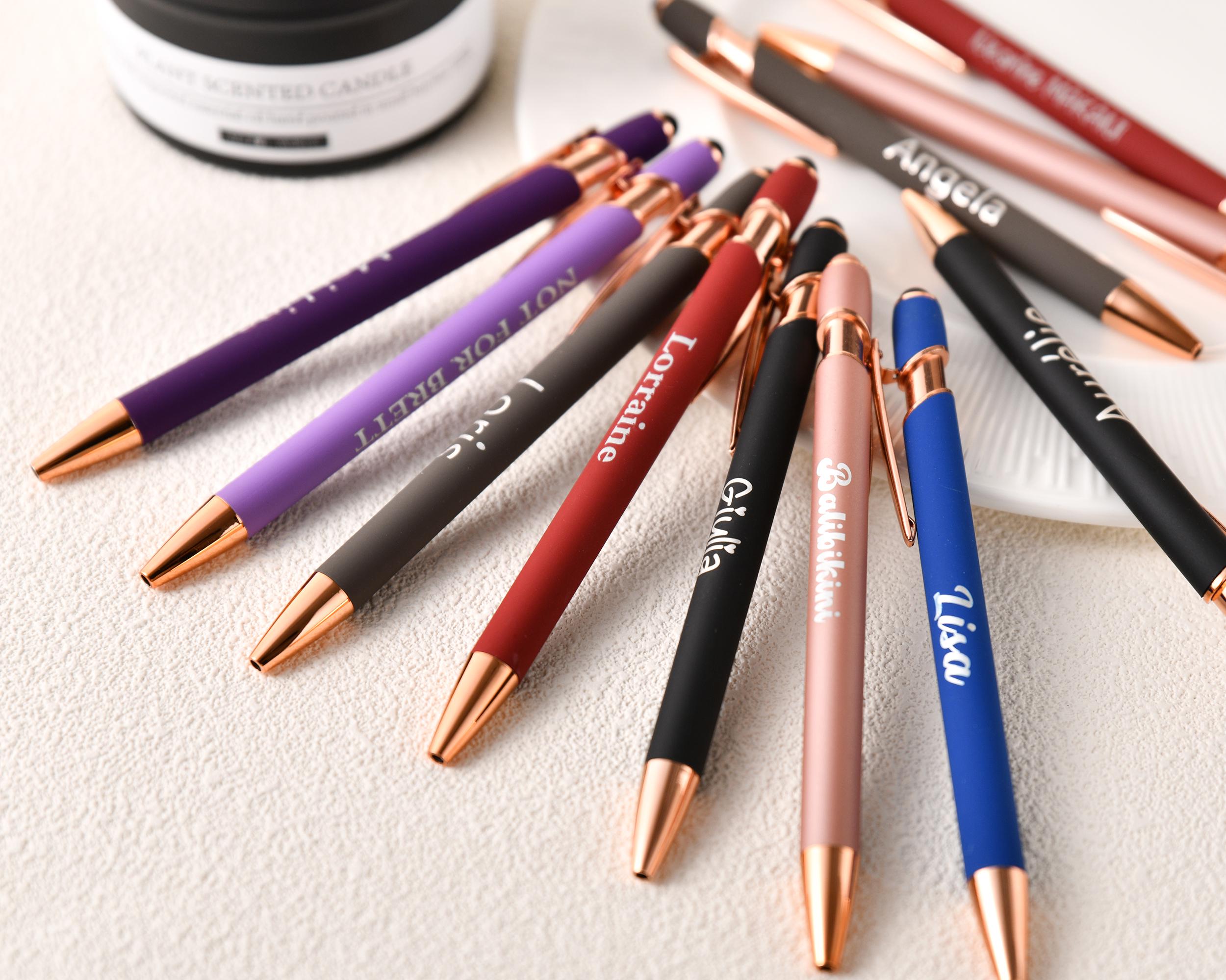 Personalized Engraved Metal Pen , Personalized Gift for Her, Elegant Ballpoint Pens, Perfect Bridesmaid Gift and Customizable Pens