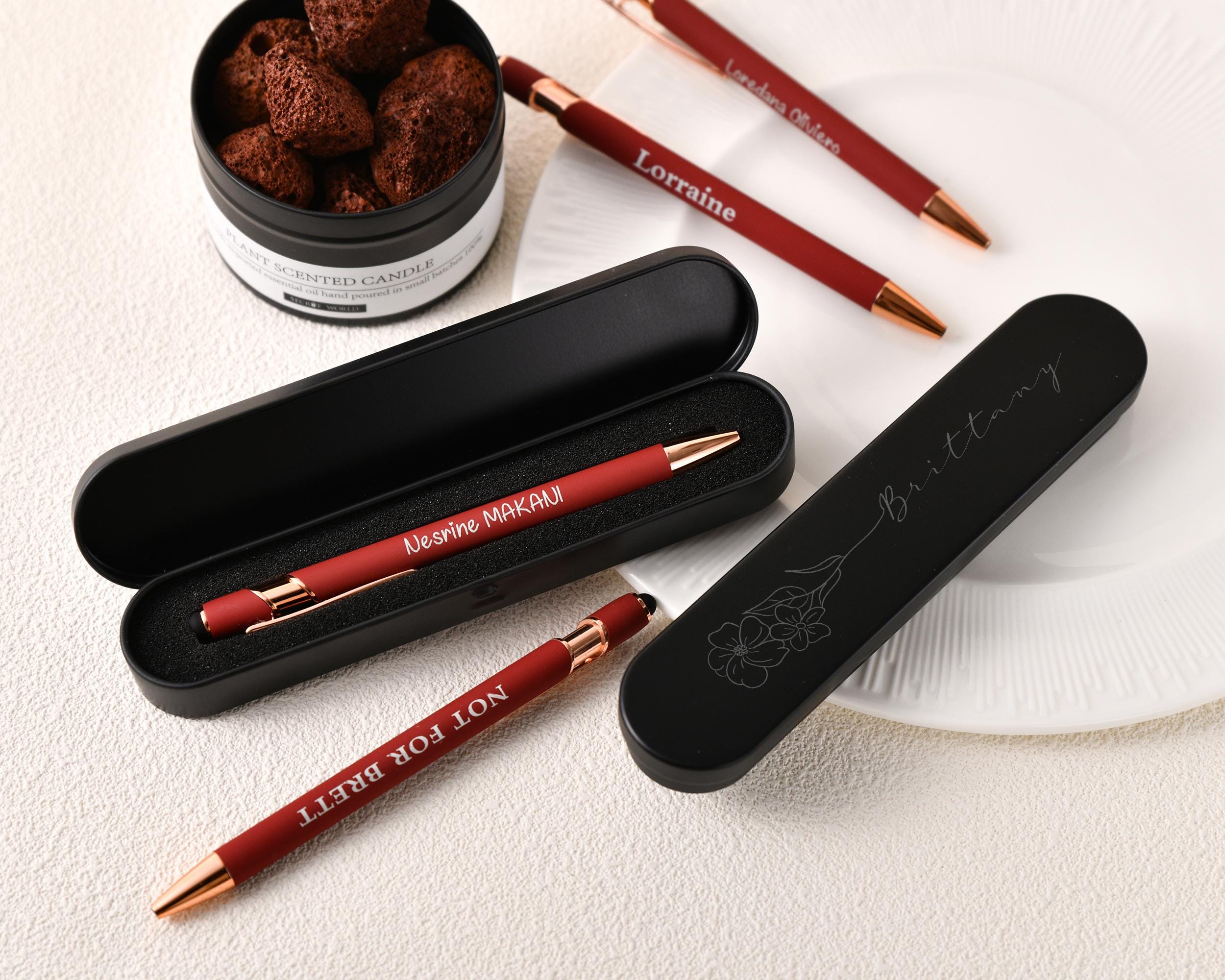 Personalized Engraved Metal Pen , Personalized Gift for Her, Elegant Ballpoint Pens, Perfect Bridesmaid Gift and Customizable Pens