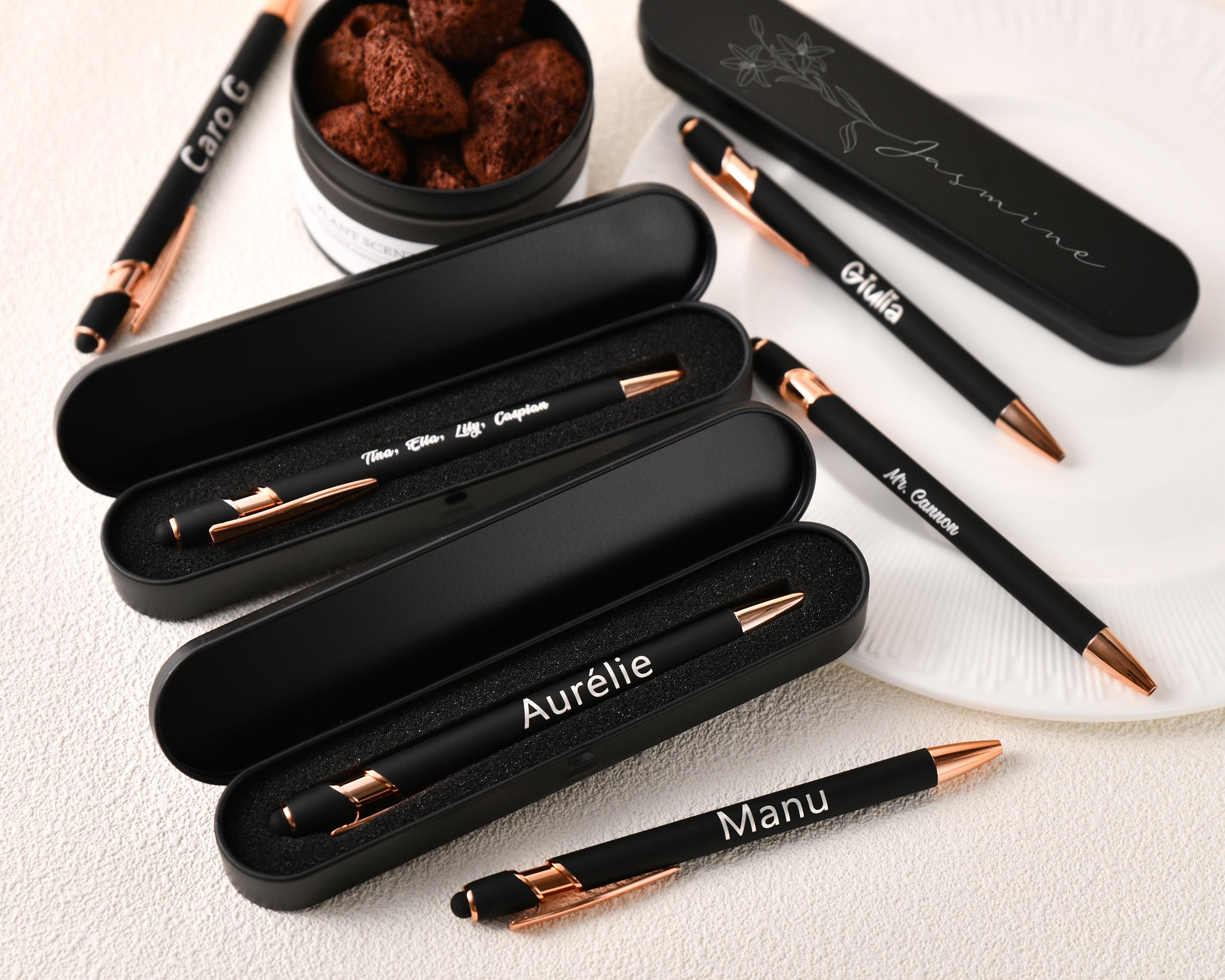 Personalized Engraved Metal Pen , Personalized Gift for Her, Elegant Ballpoint Pens, Perfect Bridesmaid Gift and Customizable Pens
