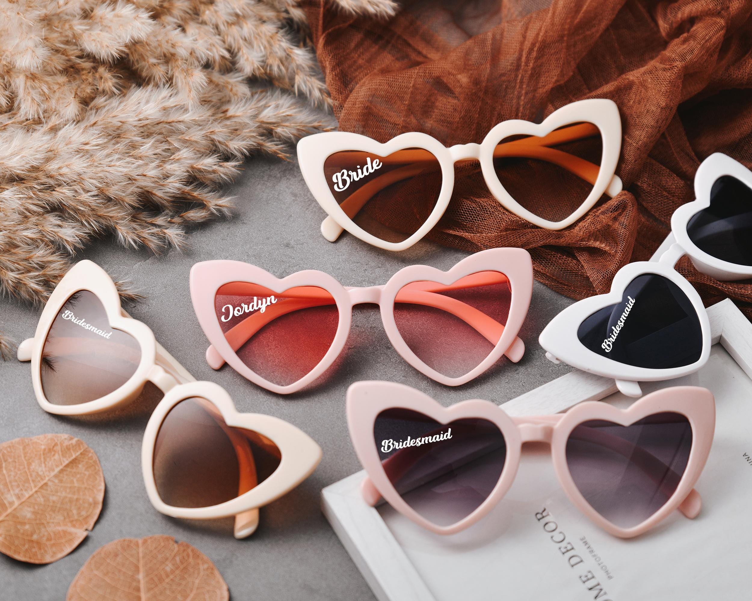 7 Paia Occhiali Da Sole A Cuore - Per Feste E Compleanni | Lenti Colorate - Foto 8