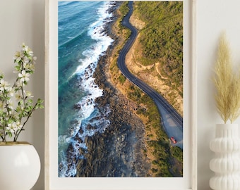 Great Ocean Road | Australia Drone Aerial Photography | Australijska Fotografia Krajobrazowa | Wydruk Cyfrowy | Wystrój Domu | Road Ahead