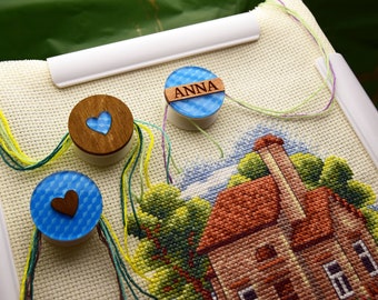 24 Tendeurs Pour Cadre De Broderie - Pinces à Tension Pour Point De Croix, Avec Cordons élastiques - 2