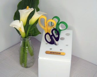 Scissors holder personalized scissor holder scissors keeper embroidery scissors sewing scissors storage gift patchwork craft room decor