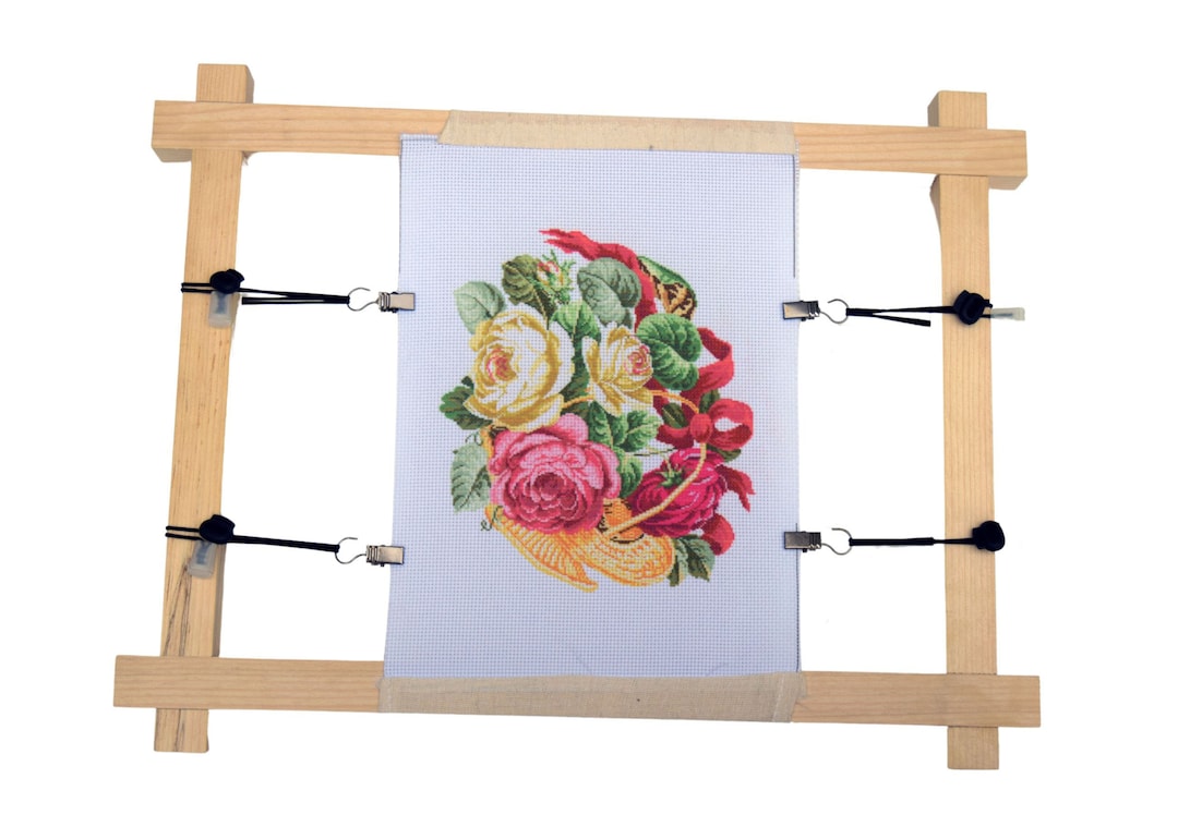 Cross Stitch Frame Cross Stitch Side Tensioners - Adjustable Embroidery  Frame Clips For Fabric Stability Embroidery Side Clips, image size:1080x748