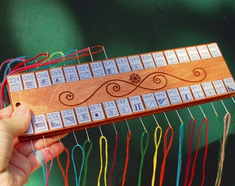 Cross stitch floss organizer thread storage embroidery tool for cross stitch kit needle minder needle keeper floss organise needles wood