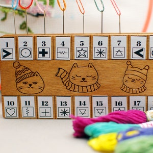 Embroidery floss holder Cross stitch floss organizer thread storage tool for cross stitch kit cats needle minder keeper organise needles