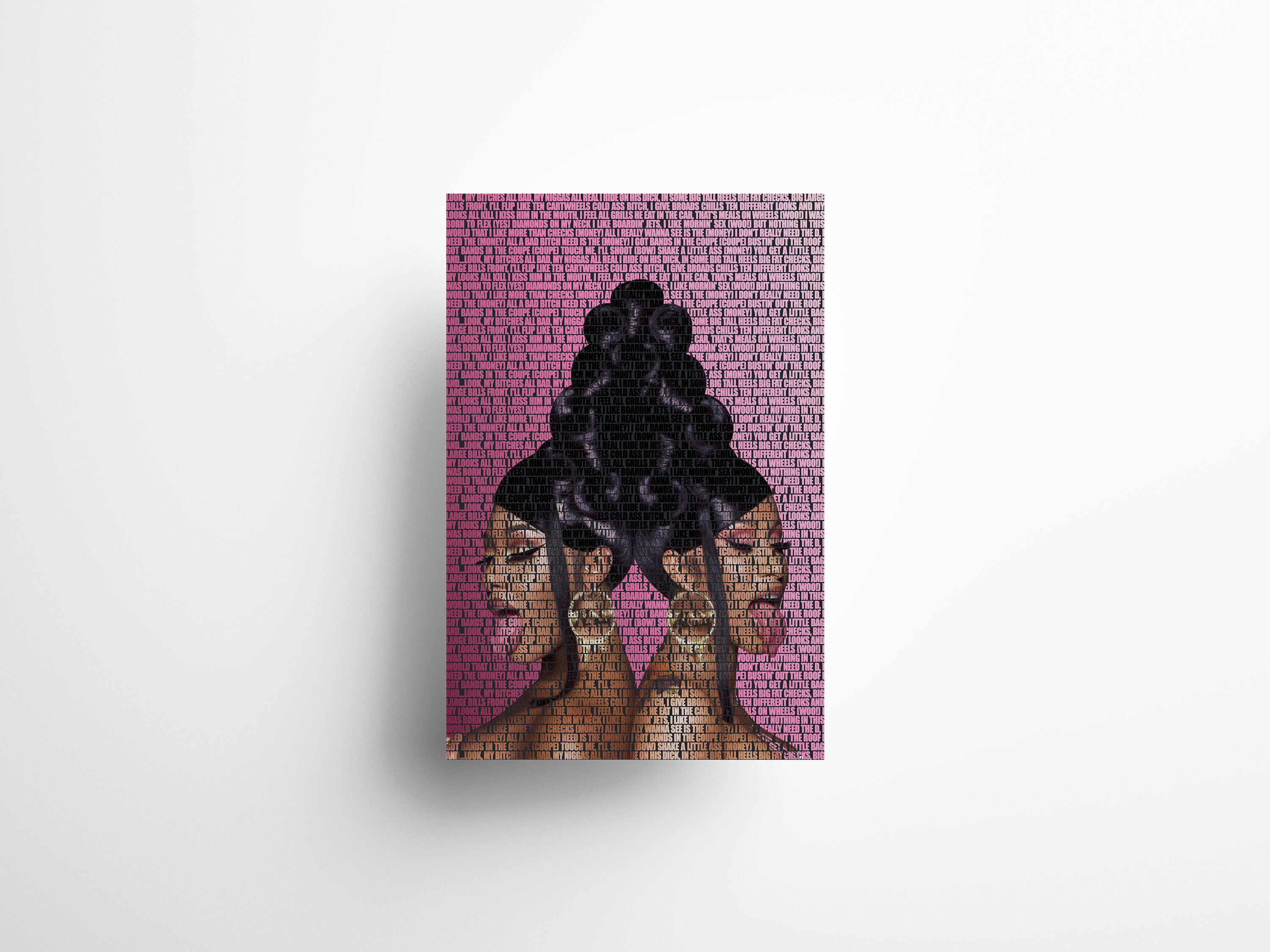 Cardi B Canvas Cardi B Poster Cardi B Rap Music Poster | Etsy