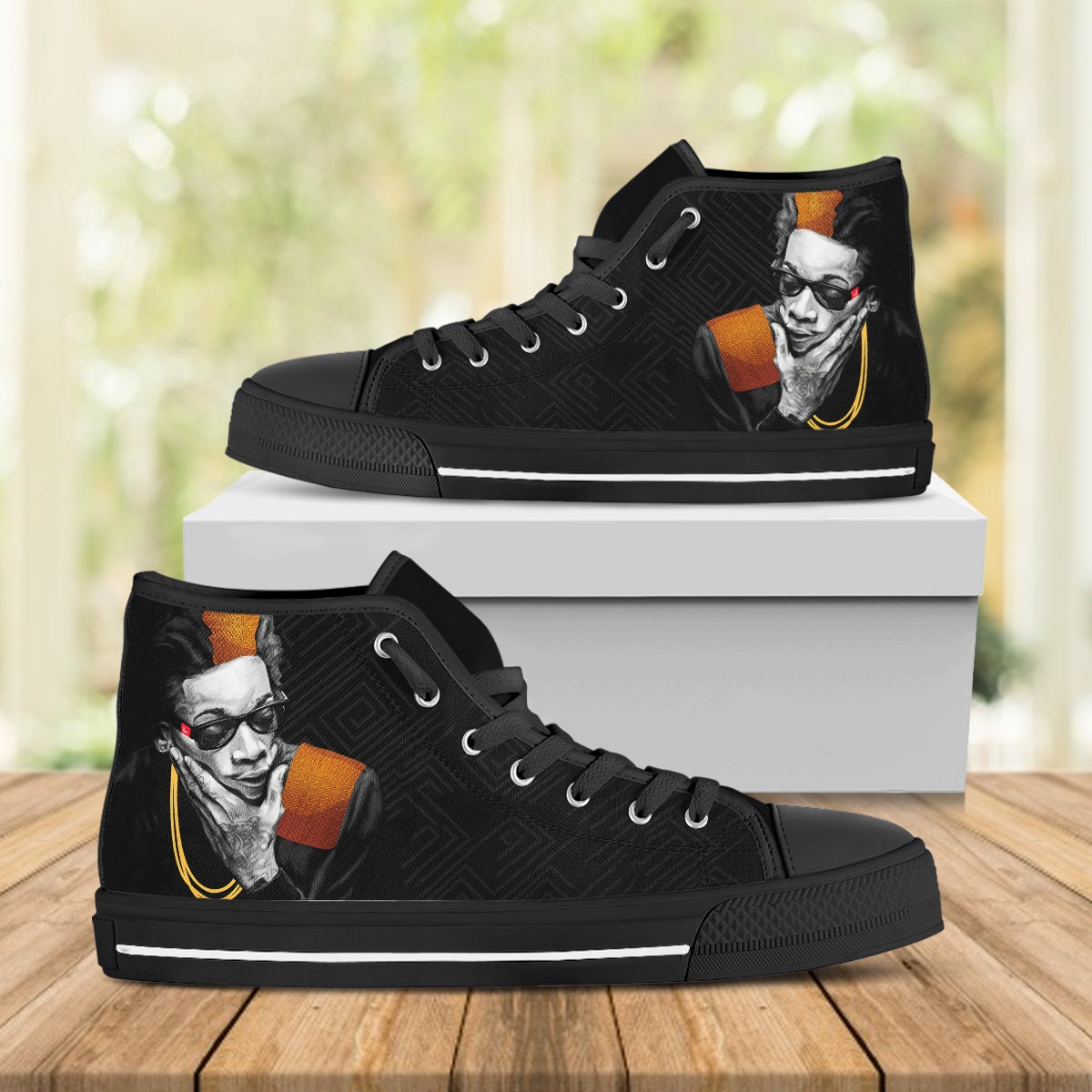 Wiz Khalifa Canvas High Top Wiz Khalifa Custom Shoes Rap | Etsy