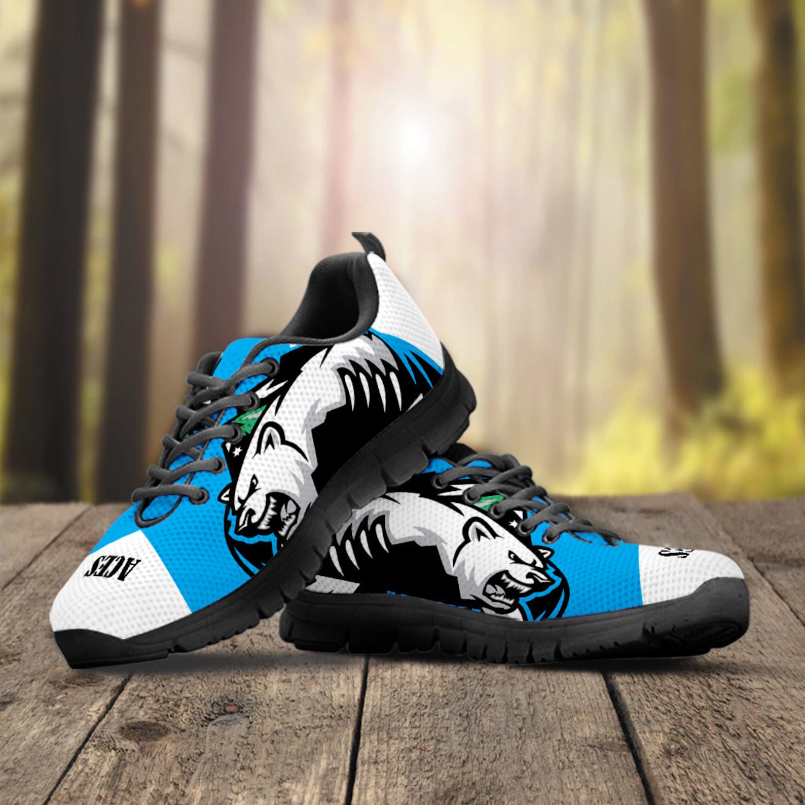 The Alaska Aces Canvas Sneaker Anchorage Aces Custom Shoes Etsy