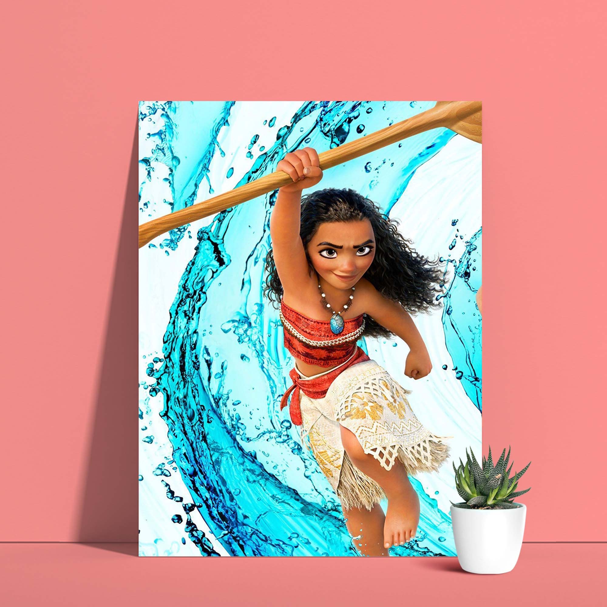 Moana Canvas Moana Cartoon Poster Walt Disney Poster | Etsy