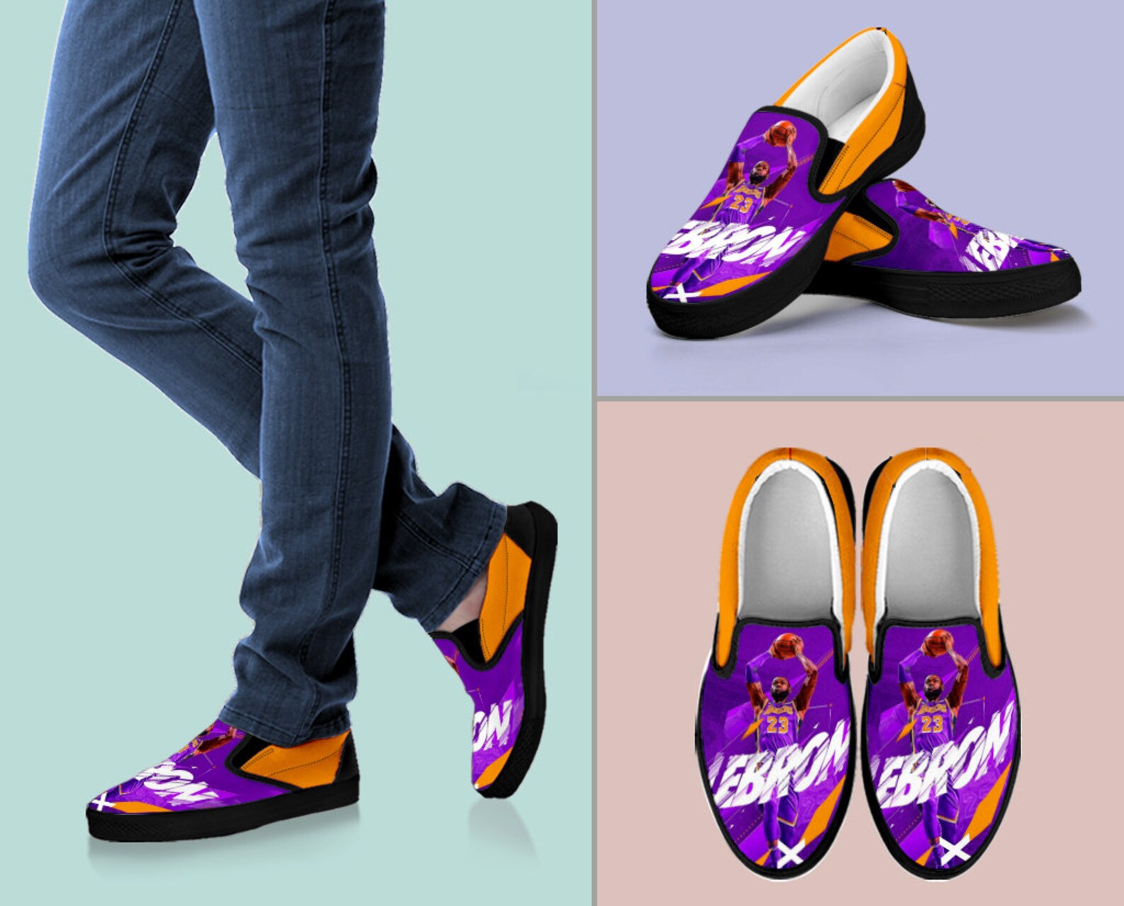 lebron slip on shoes