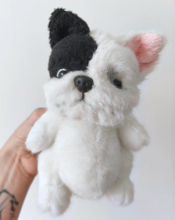 手作りのぬいぐるみテディブルドッグアートドール：コレクター向け