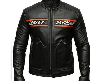harley davidson leather bomber jacket