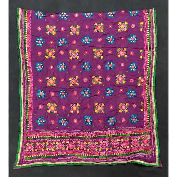 Phulkari Embroidered Dupatta, Georgette Fabric Wom